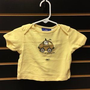 2/$12 💥♻ NFL New Orleans Saints Infant Yellow Graphic T-Shirt | 3-6m | 070